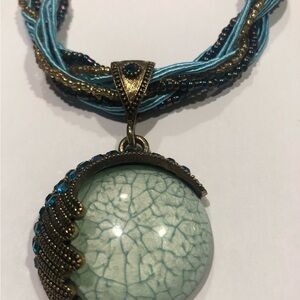 Gypsy/ BOHO Braided Bibb Choker Neclace